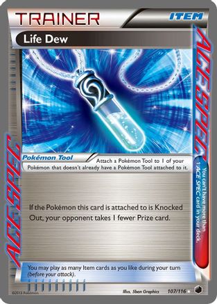 Life Dew 107/116 - Plasma Freeze Holofoil