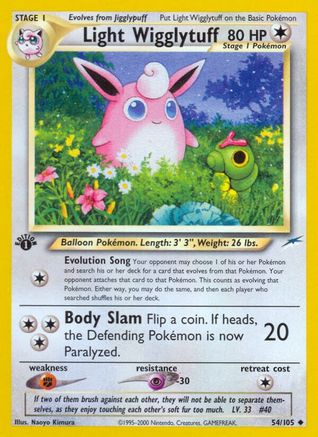 Light Wigglytuff 54/105 - Neo Destiny Unlimited