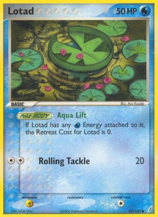 Lotad 55/100 - Crystal Guardians Reverse Holofoil