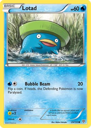 Lotad 29/135 - Plasma Storm Reverse Holofoil