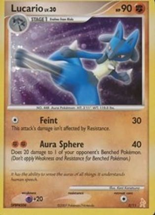 Lucario 3 - DP Trainer Kit Manaphy & Lucario Holofoil