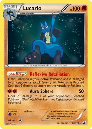 Lucario 80/113 - Legendary Treasures Holofoil