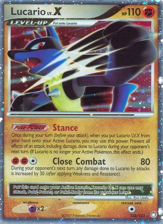 Lucario LV.X 122/123 - Mysterious Treasures Holofoil