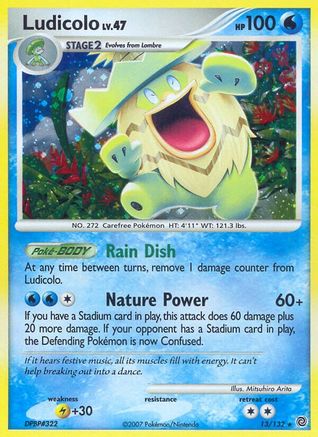 Ludicolo 13/132 - Secret Wonders Holofoil