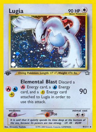 Lugia 9/111 - Neo Genesis Unlimited Holofoil