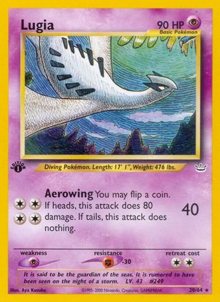 Lugia 20/64 - Neo Revelation 1st Edition