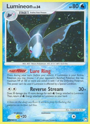 Lumineon 11/123 - Mysterious Treasures Reverse Holofoil