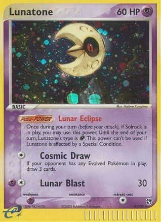 Lunatone 8/100 - Sandstorm Reverse Holofoil