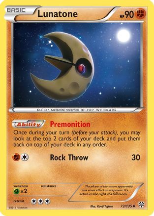 Lunatone 73/135 - Plasma Storm Reverse Holofoil