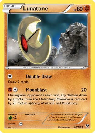 Lunatone 63/146 - XY Base Set