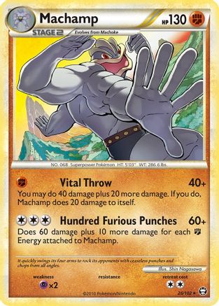 Machamp 26/102 - HSTriumphant Reverse Holofoil