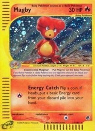 Magby 17/165 - Expedition Base Set Reverse Holofoil