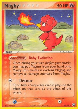 Magby 24/109 - Team Rocket Returns Reverse Holofoil