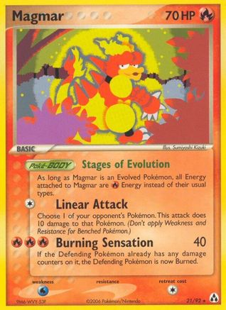 Magmar 21/92 - Legend Maker Reverse Holofoil