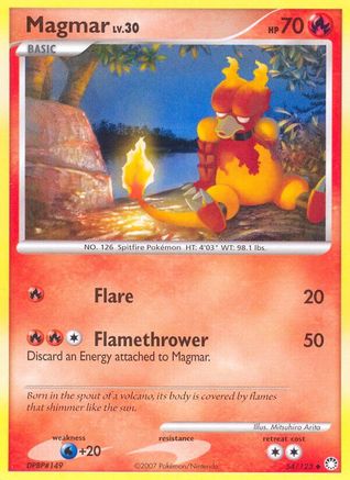 Magmar 54/123 - Mysterious Treasures Reverse Holofoil