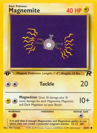 Magnemite 60/82 - Team Rocket 1st Edition