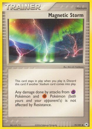 Magnetic Storm 91/101 - Hidden Legends Reverse Holofoil