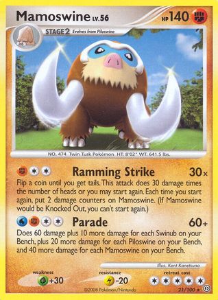 Mamoswine 21/100 - Stormfront Reverse Holofoil