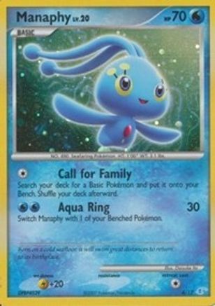 Manaphy 4 - DP Trainer Kit Manaphy & Lucario Holofoil