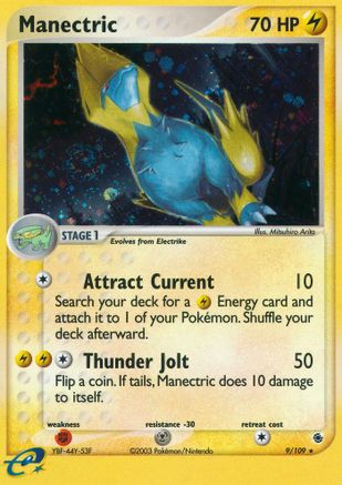 Manectric 9/109 - Ruby & Sapphire Reverse Holofoil