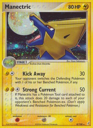 Manectric 8/100 - Crystal Guardians Holofoil