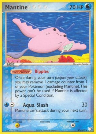 Mantine 45/109 - Team Rocket Returns Reverse Holofoil