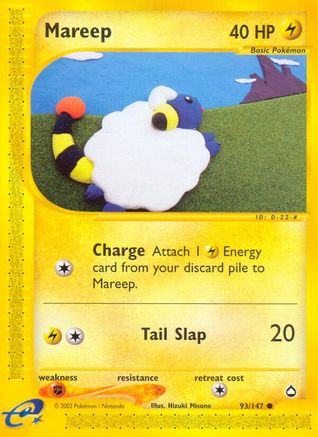 Mareep 93/147 - Aquapolis Reverse Holofoil