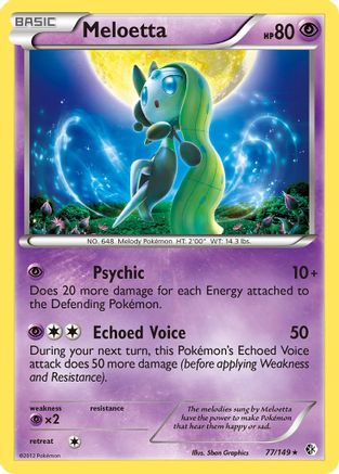 Meloetta 77/149 - Boundaries Crossed Reverse Holofoil