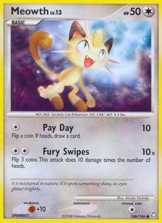 Meowth 106/146 - Legends Awakened