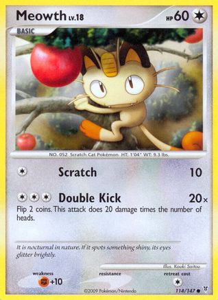 Meowth 114/147 - Supreme Victors Reverse Holofoil