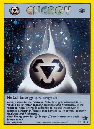 Metal Energy 19/111 - Neo Genesis 1st Edition Holofoil