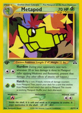 Metapod 42/75 - Neo Discovery Unlimited