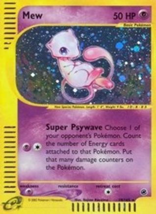 Mew 19/165 - Expedition Base Set Holofoil