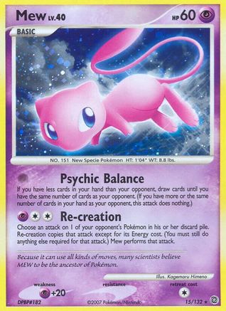 Mew 15/132 - Secret Wonders Holofoil