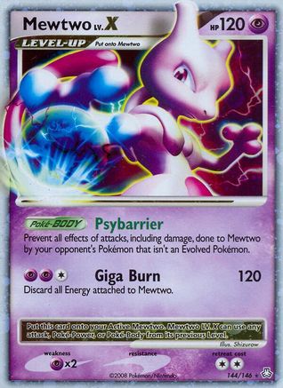 Mewtwo LV.X 144/146 - Legends Awakened Holofoil