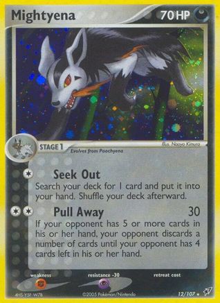 Mightyena 12/107 - Deoxys Reverse Holofoil