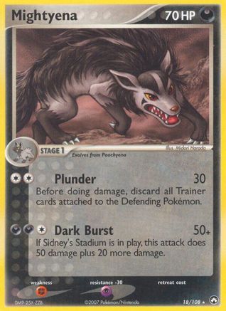 Mightyena 18/108 - Power Keepers Reverse Holofoil