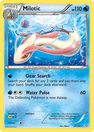 Milotic 28/124 - Dragons Exalted Reverse Holofoil