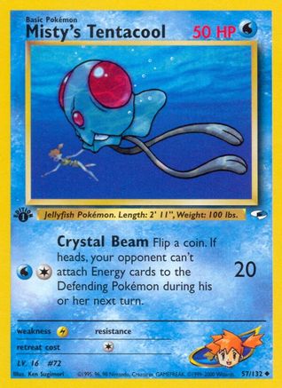 Misty's Tentacool (57) 57/132 - Gym Heroes Unlimited