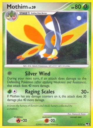 Mothim 5/17 - POP Series 7 Holofoil