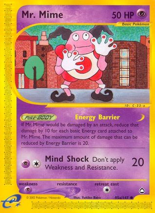 Mr. Mime (95a) 95a/147 - Aquapolis Reverse Holofoil