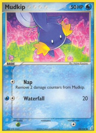Mudkip - 058/100 58/100 - Crystal Guardians