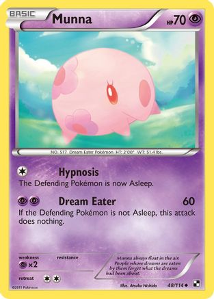 Munna 48/114 - Black and White Reverse Holofoil