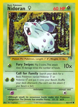 Nidoran F 82/110 - Legendary Collection Reverse Holofoil