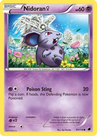Nidoran F 40/116 - Plasma Freeze