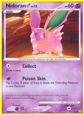Nidoran M 97/132 - Secret Wonders Reverse Holofoil