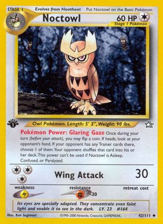 Noctowl 42/111 - Neo Genesis 1st Edition