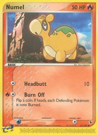 Numel 61/109 - Ruby and Sapphire Reverse Holofoil