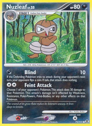 Nuzleaf 75/111 - Rising Rivals Reverse Holofoil