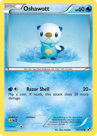 Oshawott 28/114 - Black & White